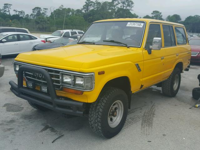 JT3FJ62G5K1112069 - 1989 TOYOTA LAND CRUIS YELLOW photo 2