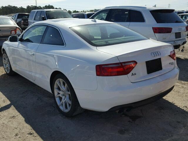 WAUCFAFR4CA013983 - 2012 AUDI A5 PREMIUM WHITE photo 3