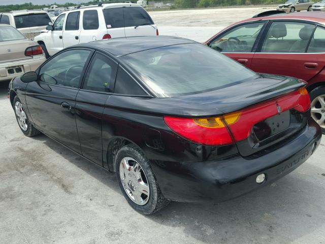 1G8ZY12712Z276180 - 2002 SATURN SC2 BLACK photo 3