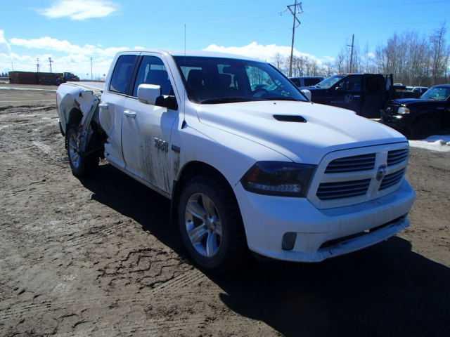 1C6RR7HT5FS597543 - 2015 RAM 1500 SPORT WHITE photo 1