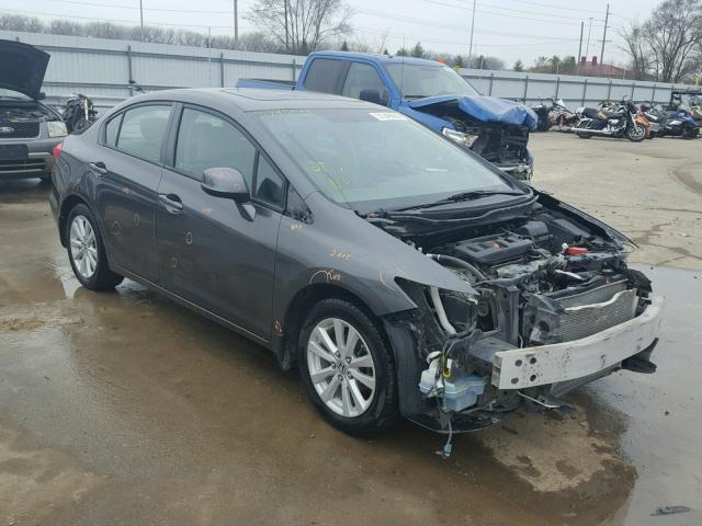 2HGFB2F95CH511291 - 2012 HONDA CIVIC EXL GRAY photo 1