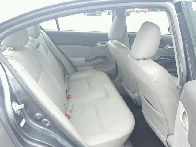 2HGFB2F95CH511291 - 2012 HONDA CIVIC EXL GRAY photo 6