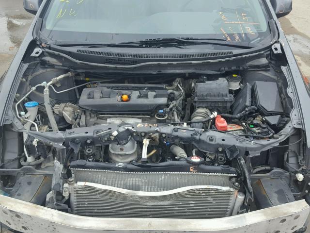 2HGFB2F95CH511291 - 2012 HONDA CIVIC EXL GRAY photo 7