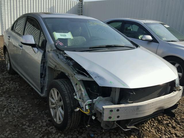 19XFB2F97CE326122 - 2012 HONDA CIVIC EXL SILVER photo 1