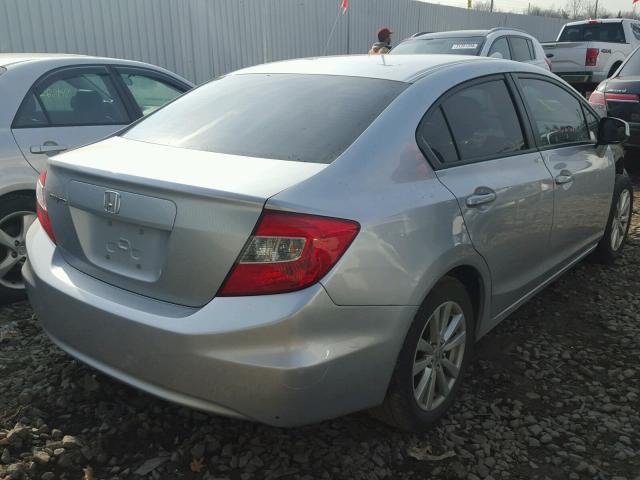 19XFB2F97CE326122 - 2012 HONDA CIVIC EXL SILVER photo 4