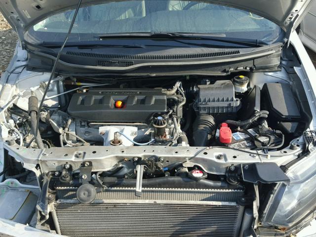 19XFB2F97CE326122 - 2012 HONDA CIVIC EXL SILVER photo 7