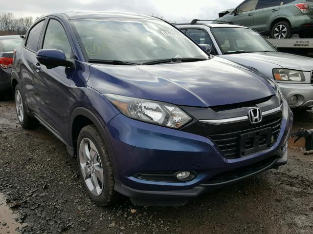 3CZRU6H52HM715914 - 2017 HONDA HR-V EX BLUE photo 1