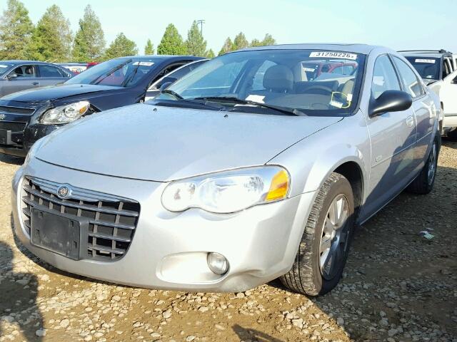 1C3EL56R36N197603 - 2006 CHRYSLER SEBRING TO SILVER photo 2