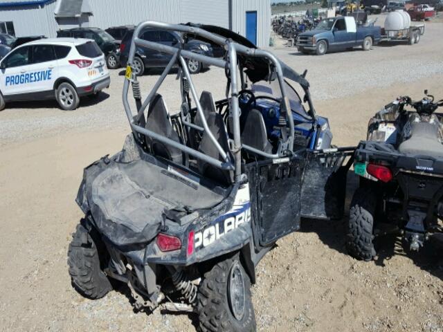 4XAXY76A0BB403863 - 2011 POLARIS RANGER RZR BLUE photo 4