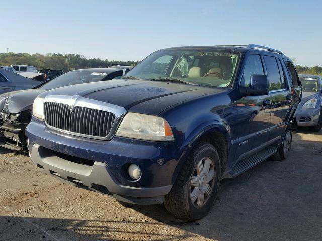 5LMEU68H04ZJ51549 - 2004 LINCOLN AVIATOR BLUE photo 2