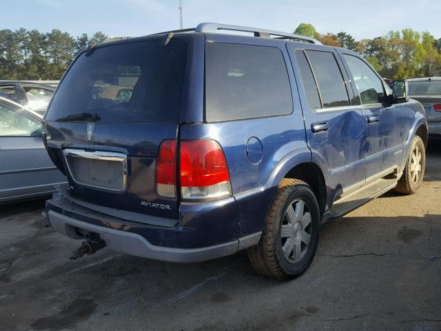 5LMEU68H04ZJ51549 - 2004 LINCOLN AVIATOR BLUE photo 4