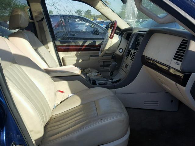 5LMEU68H04ZJ51549 - 2004 LINCOLN AVIATOR BLUE photo 5