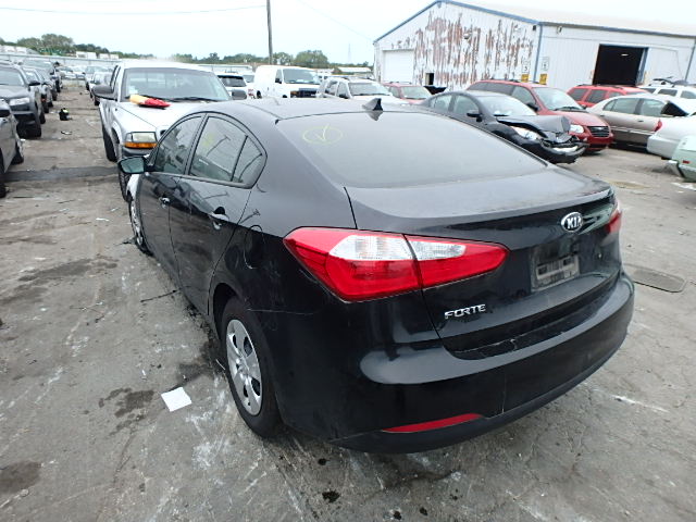 KNAFK4A68E5161380 - 2014 KIA FORTE LX BLACK photo 3