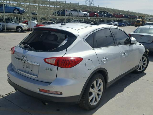 JNKAJ09F98M350268 - 2008 INFINITI EX35 BASE SILVER photo 4