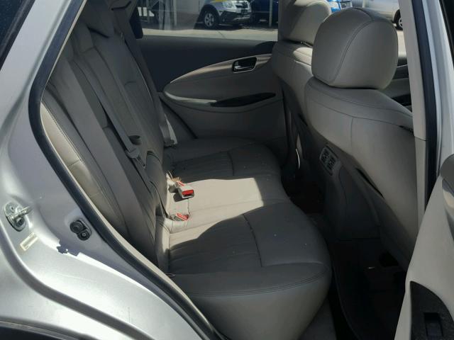 JNKAJ09F98M350268 - 2008 INFINITI EX35 BASE SILVER photo 6