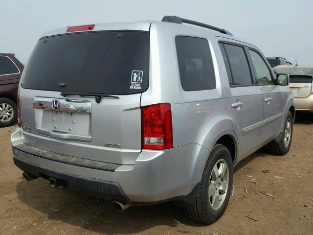 5FNYF4H41AB008272 - 2010 HONDA PILOT EX SILVER photo 4