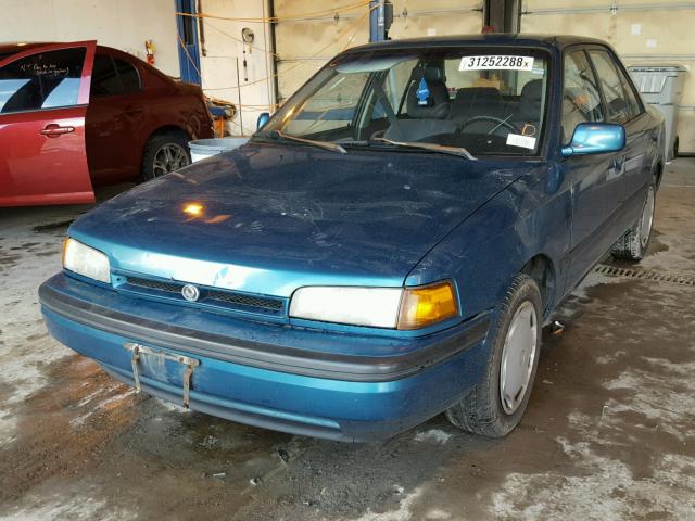 JM1BG2269R0742993 - 1994 MAZDA PROTEGE LX TURQUOISE photo 2