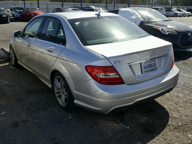 WDDGF4HBXEA959875 - 2014 MERCEDES-BENZ C 250 SILVER photo 3