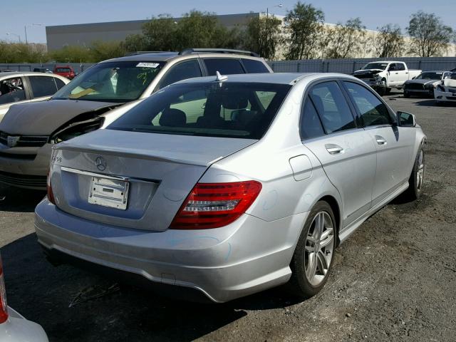 WDDGF4HBXEA959875 - 2014 MERCEDES-BENZ C 250 SILVER photo 4