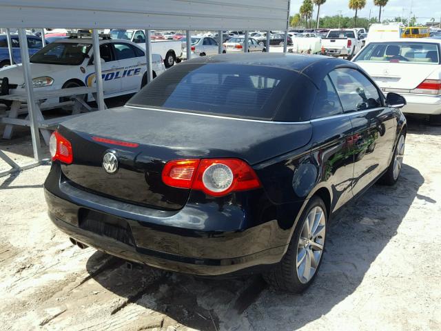 WVWDB71F17V021881 - 2007 VOLKSWAGEN EOS 3.2L S 黑色 照片 4
