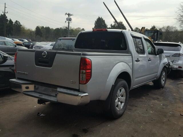 1N6AD0ER1BC403614 - 2011 NISSAN FRONTIER S SILVER photo 4