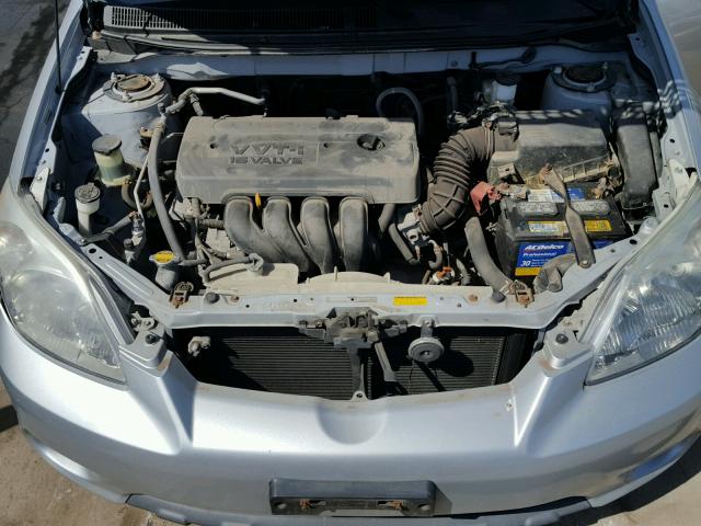 2T1KR32EX7C676576 - 2007 TOYOTA COROLLA MA SILVER photo 7