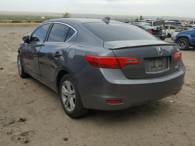 19VDE3F74DE300753 - 2013 ACURA ILX HYBRID CHARCOAL photo 3