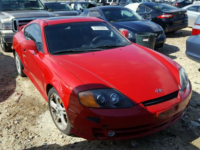 KMHHN65F04U108701 - 2004 HYUNDAI TIBURON GT RED photo 1