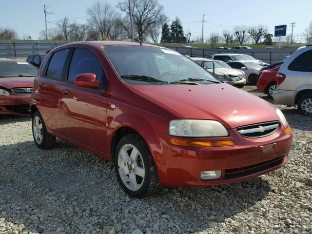 KL1TD66627B757844 - 2007 CHEVROLET AVEO BASE Kırmızı fotoğraf 1