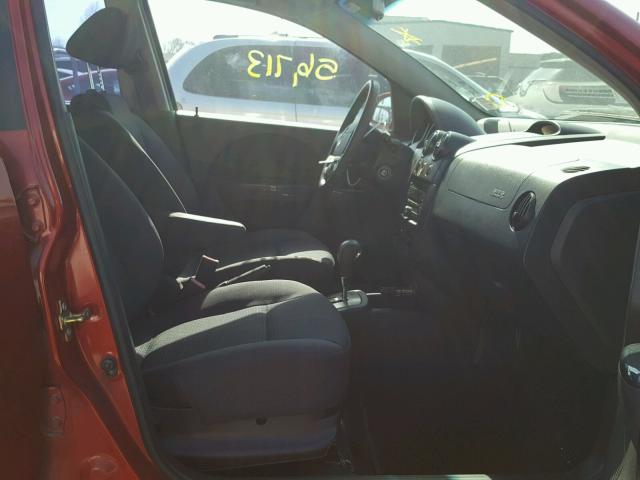 KL1TD66627B757844 - 2007 CHEVROLET AVEO BASE Kırmızı fotoğraf 5