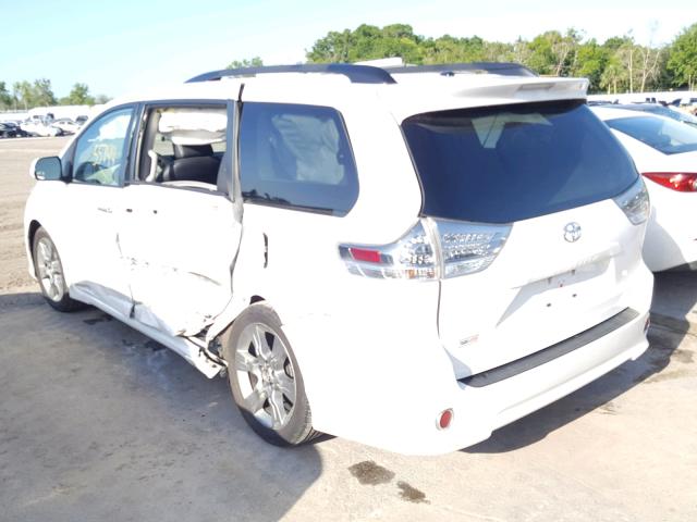 5TDXK3DC9ES476881 - 2014 TOYOTA SIENNA SPO WHITE photo 3