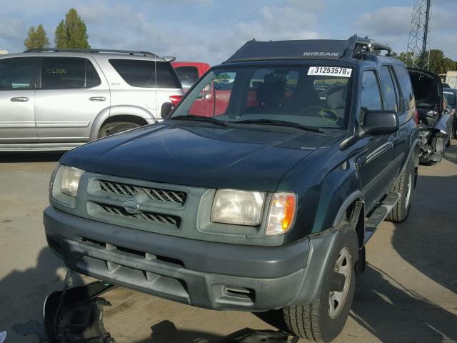 5N1ED28Y3YC510994 - 2000 NISSAN XTERRA GREEN photo 2