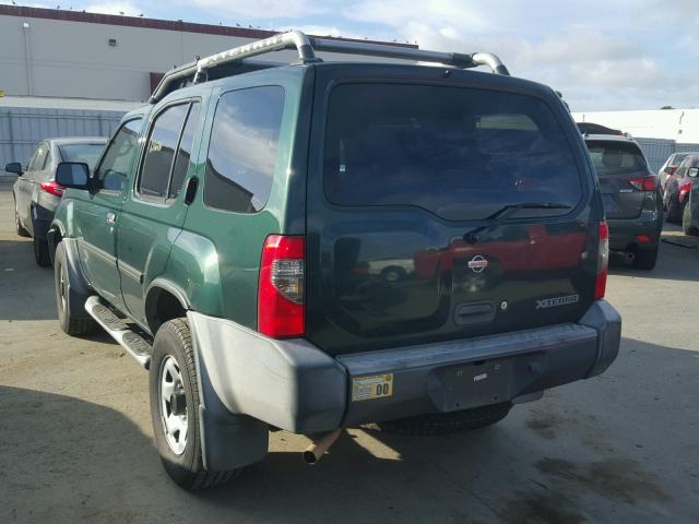 5N1ED28Y3YC510994 - 2000 NISSAN XTERRA GREEN photo 3