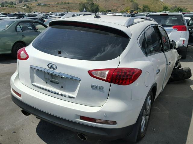 JNKAJ09E48M305178 - 2008 INFINITI EX35 BASE WHITE photo 4