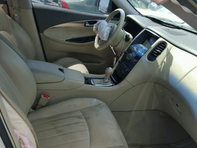 JNKAJ09E48M305178 - 2008 INFINITI EX35 BASE WHITE photo 5