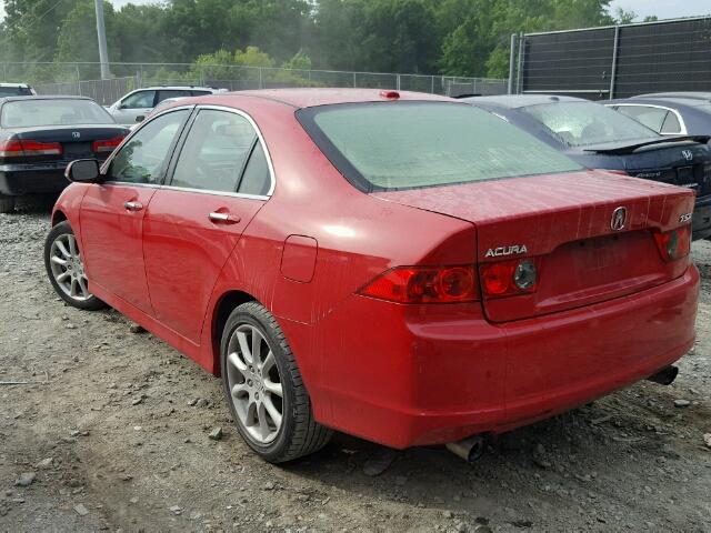 JH4CL96836C023252 - 2006 ACURA TSX RED photo 3