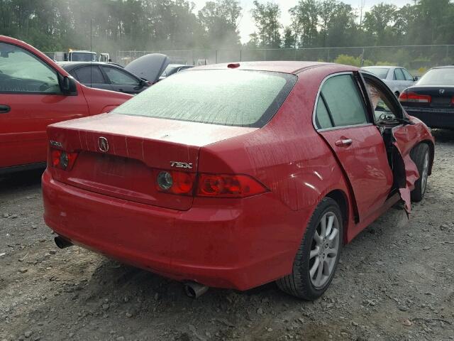JH4CL96836C023252 - 2006 ACURA TSX RED photo 4