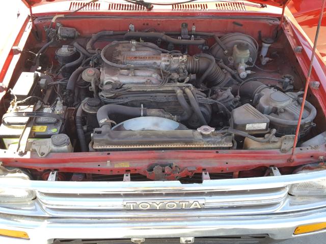 JT4VN93D5M5022952 - 1991 TOYOTA PICKUP 1/2 RED photo 7