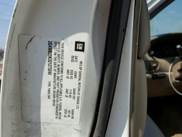 2G4WB55K321273240 - 2002 BUICK REGAL LS 白色 照片 10