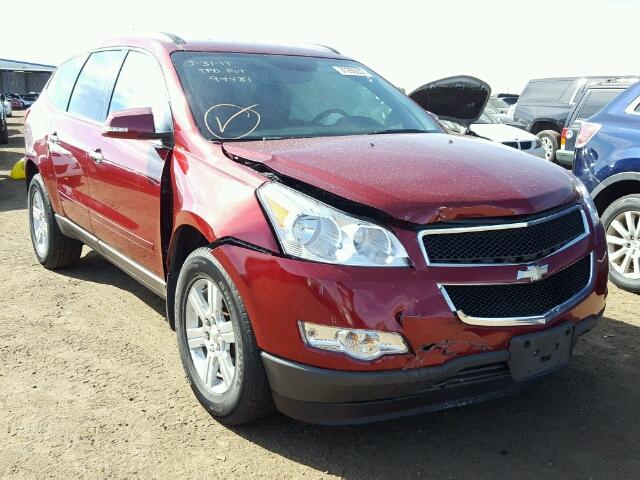 1GNKVGED5BJ172463 - 2011 CHEVROLET TRAVERSE L RED photo 1