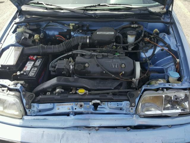 2HGED6355MH502316 - 1991 HONDA CIVIC DX BLUE photo 7