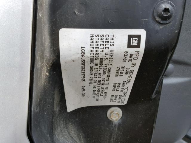 1G8AJ55FX6Z197365 - 2006 SATURN ION LEVEL ვერცხლისფერი ფოტო 10