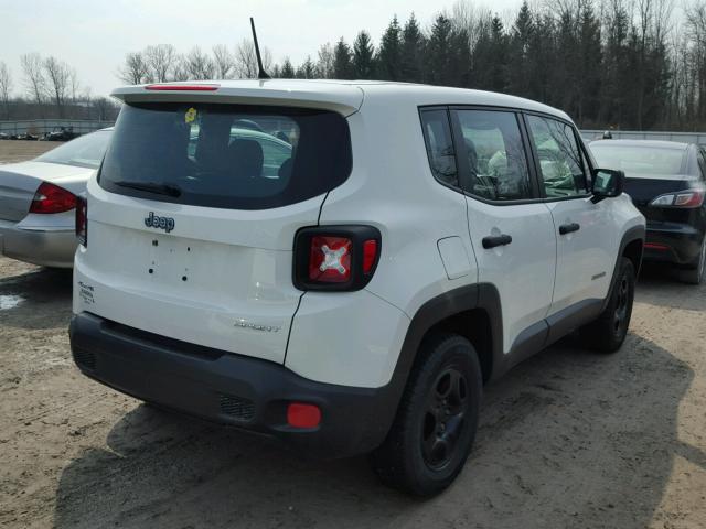 ZACCJBAH0FPB57264 - 2015 JEEP RENEGADE S WHITE photo 4