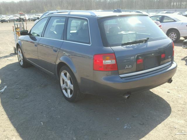 WAUVT64B64N072127 - 2004 AUDI A6 3.0 AVA GRAY photo 3