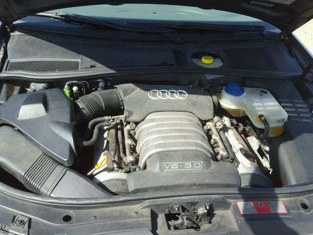 WAUVT64B64N072127 - 2004 AUDI A6 3.0 AVA GRAY photo 7