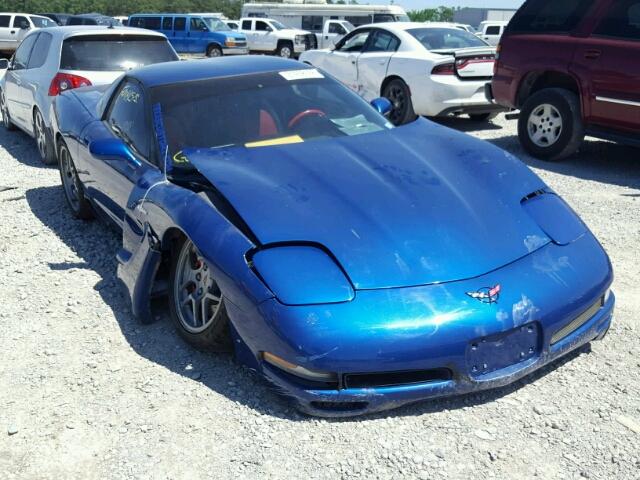 1G1YY12SX25125067 - 2002 CHEVROLET CORVETTE Z BLUE photo 1