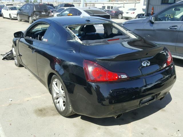 JNKCV64E39M605612 - 2009 INFINITI G37 BASE BLACK photo 3