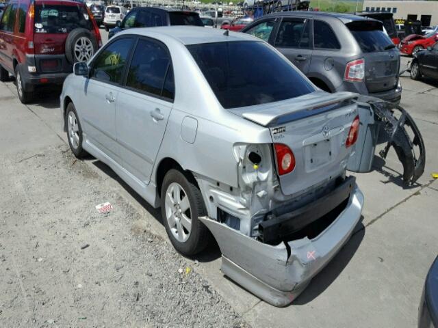 2T1BR32E47C852196 - 2007 TOYOTA COROLLA CE SILVER photo 3