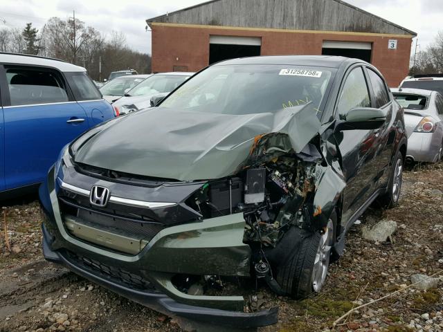 3CZRU6H58HM732362 - 2017 HONDA HR-V EX GREEN photo 2