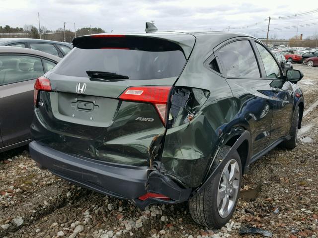 3CZRU6H58HM732362 - 2017 HONDA HR-V EX GREEN photo 4